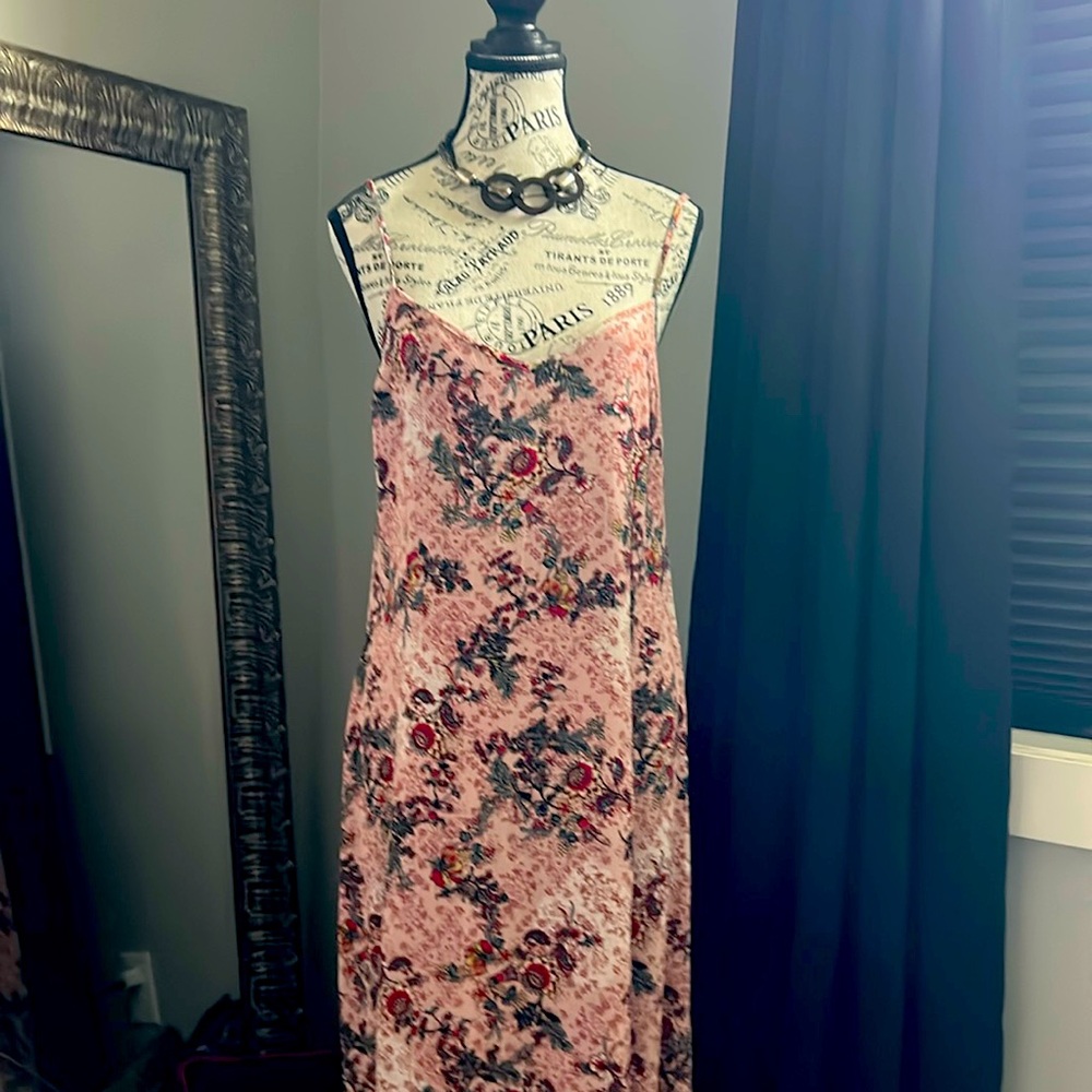 NWT Rose Dust Pink Spaghetti Strap Dress